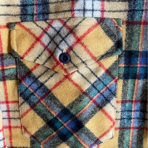 Pendleton Yellow Plaid Flannel Shirt - Picture 5 of 6